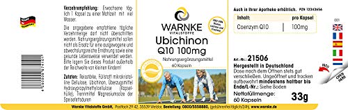 Coenzima Q10 100mg – Ubiquinona – 60 cápsulas