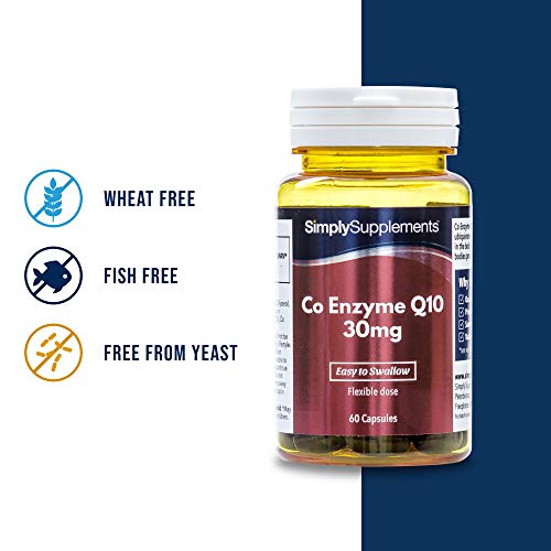 Coenzima Q10 30mg - ¡Bote para 4 meses! - 120 cápsulas - SimplySupplements
