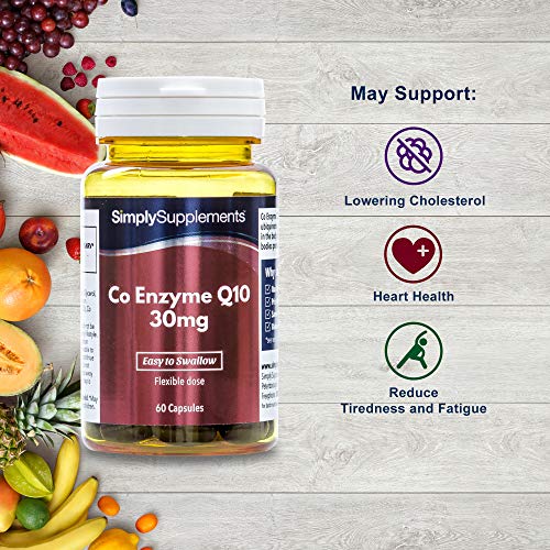 Coenzima Q10 30mg - ¡Bote para 4 meses! - 120 cápsulas - SimplySupplements
