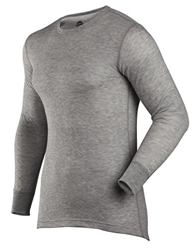 ColdPruf Platinum Camiseta manga larga de cuello redondo para hombre, doble capa.