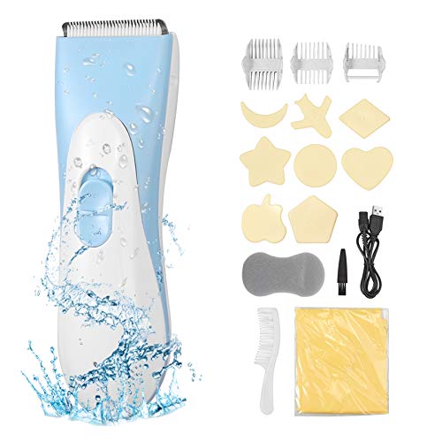 Colfuline 150/5000 - Cortapelos eléctrico para hombre/mujer/niño con 3 peines, kit de afeitadora recargable inalámbrico, impermeable, silencioso, profesional, recargable