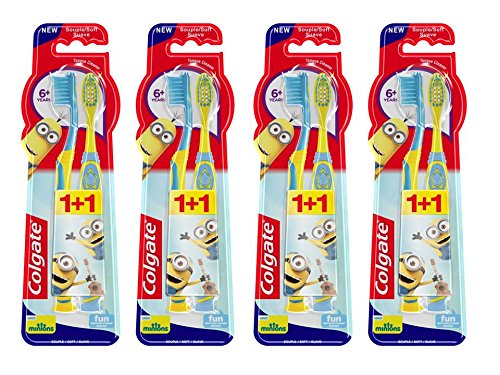 COLGATE cepillo dental minions para niños blíster 2 uds