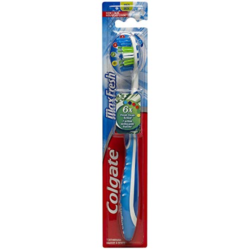 Colgate Max Fresh Cepillo Manual, mediano, colores aleatorios