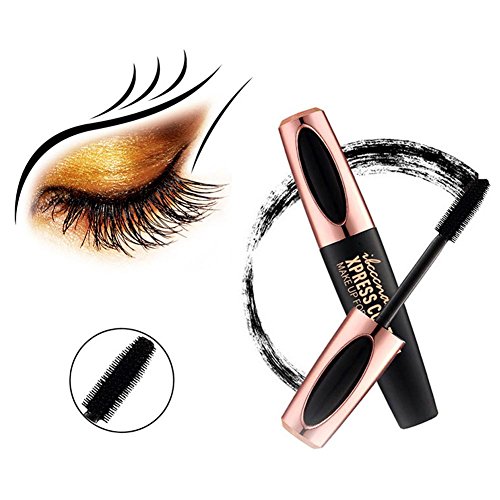 Colina 4D Real Silk Mascara Black Rimel, Rimel grueso, Rimel de goma, resistente al agua y duradero, grueso sin grumos, sin manchas, sin escamas, fácil de limpiar