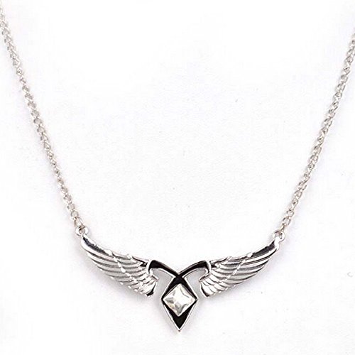 Collar con colgante Runa Poder Angelical de Cazadores de Sombras: Ciudad de Hueso