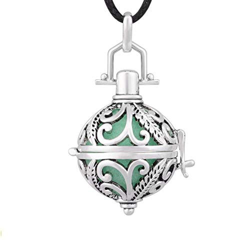 Collar De Perfume Collar Colgante Con Difusor De Aceite Esencial Arabescos Y Hojas Vintage Aromaterapia Medallón Aceite Esencial Perfume Fragancia Difusor Jaula Nuevo Colgante Regalo De La Joyería