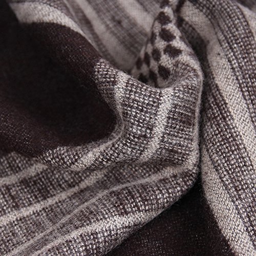 Collar Engrosamiento Informal de Negocios de Otoño en Los Viejos Regalos de Bufandas de Los Hombres de Pelo de Cachemira , gris oscuro