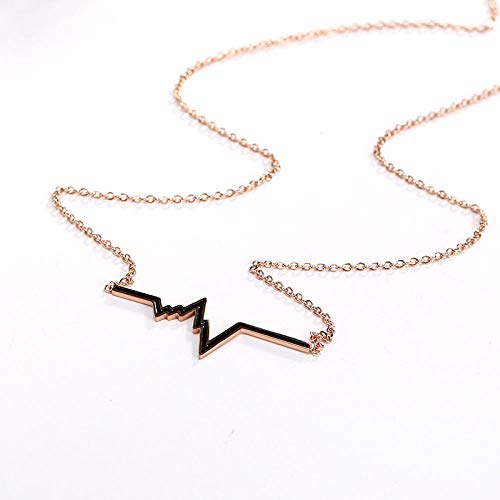 Collar Serie Amor Actual Botella de Perfume Colgante niña Collar de Color Salvaje, Longitud de la Cadena: 40 + 5 cm