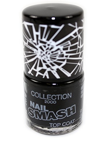 Collection 2000 capa superior para uñas de Smash, 9 ml esmaltes de uñas, blanco y negro