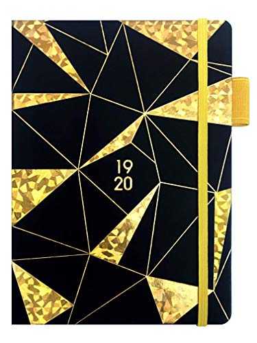 Collins Cosmos 2019-2020 - Agenda (A5, vista semanal), color dorado