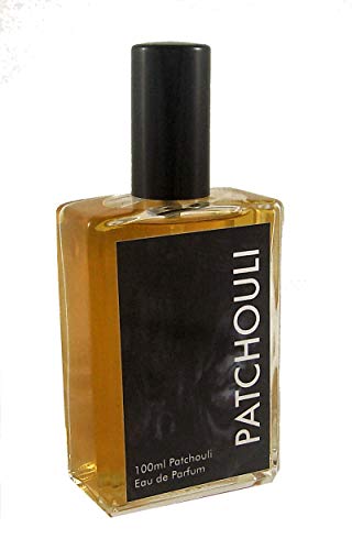 Colonia de cocina de pachuli natural, original como en los años 70/80, Eau de Parfum Unisex, Gothic Perfume en spray, 100 ml botella de cristal