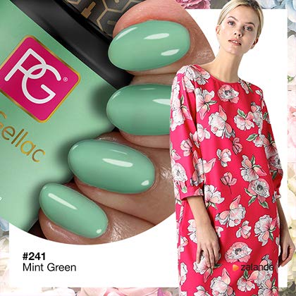Color de pintauñas permanente Pink Gellac 241 Mint Green