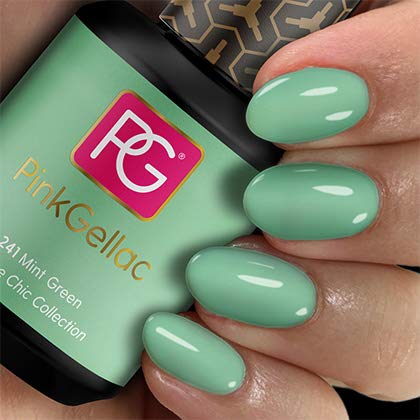 Color de pintauñas permanente Pink Gellac 241 Mint Green