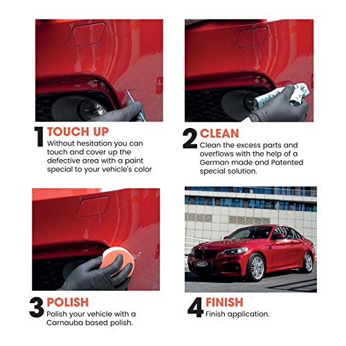 Color N Drive for Audi Automotive Touch Up Paint | LX7R / 0C - Monsoon Grey Met | Paint Scratch Repair, Exact Match Guarantee - Basic