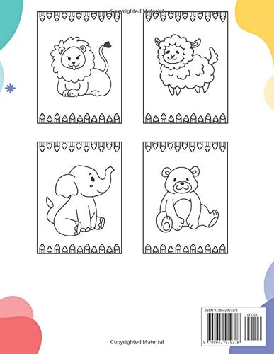 Colorazione Animali bambini Da 1 anno: Libro da colorare Girls & Boys | +50 motivi di animali per bambini - da 1 anno in poi - grande formato | Impara a colorare per i più piccoli.