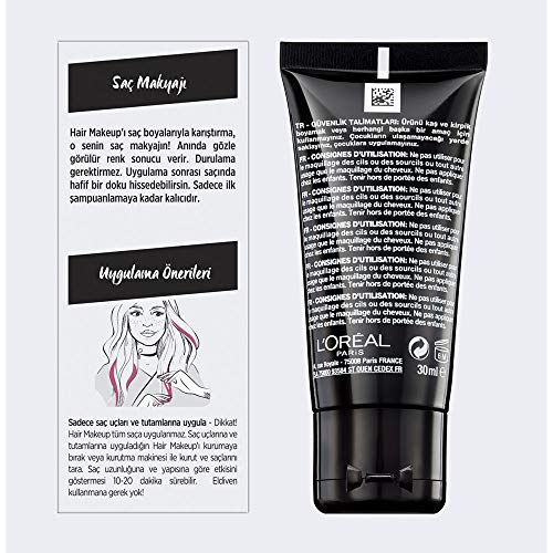 Colorista - Maquillaje de cabello temporal morena Color rosa sucio