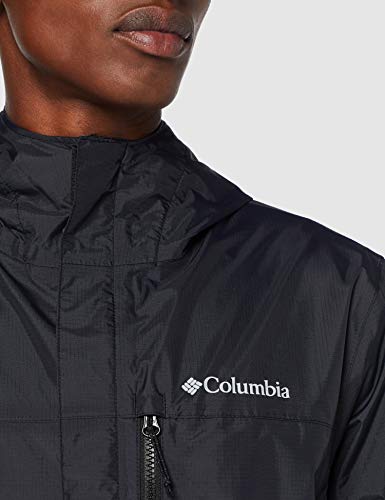 Columbia Pouring Adventure Chaqueta para Hombre, Negro, L