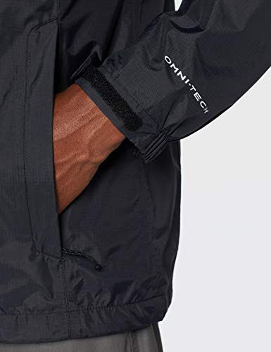 Columbia Pouring Adventure Chaqueta para Hombre, Negro, L