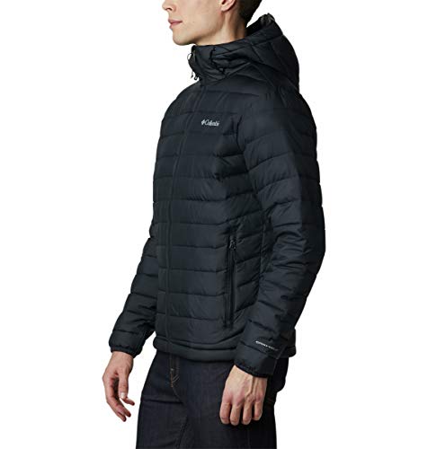 Columbia Powder Lite Chaqueta para Hombre, Negro, S