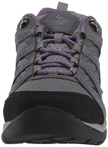 Columbia Redmond V2, Zapatillas de Senderismo Impermeables para Mujer, Gris, Morado (Ti Grey Steel, Plum Purple), 38 EU