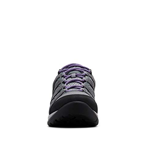Columbia Redmond V2, Zapatillas de Senderismo Impermeables para Mujer, Gris, Morado (Ti Grey Steel, Plum Purple), 38 EU