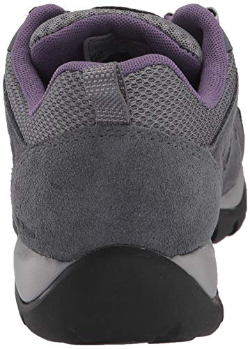 Columbia Redmond V2, Zapatillas de Senderismo Impermeables para Mujer, Gris, Morado (Ti Grey Steel, Plum Purple), 38 EU