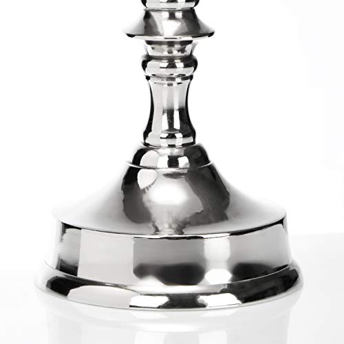 com-four® Candelabro para Velas de Palo - candelabro en diseño clásico - candelabro de 3 Brazos - 39 cm (01 Piezas - 3 Brazos)