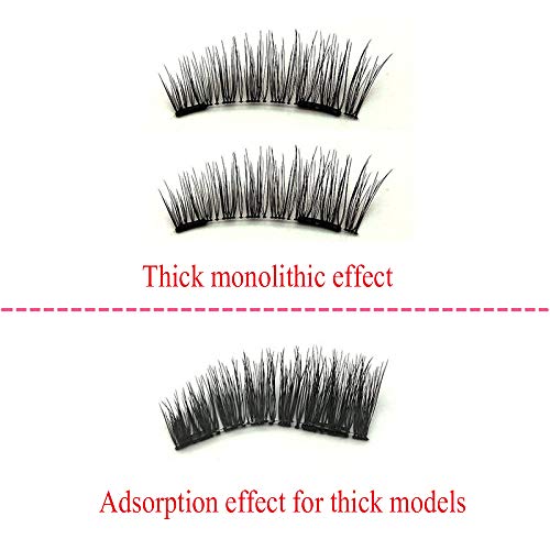 Comet ImáN PestañAs Postizas PestañAs 3D Juego De Pares PestañAs Postizas MagnéTicas Sin Pegamento Rizo Natural