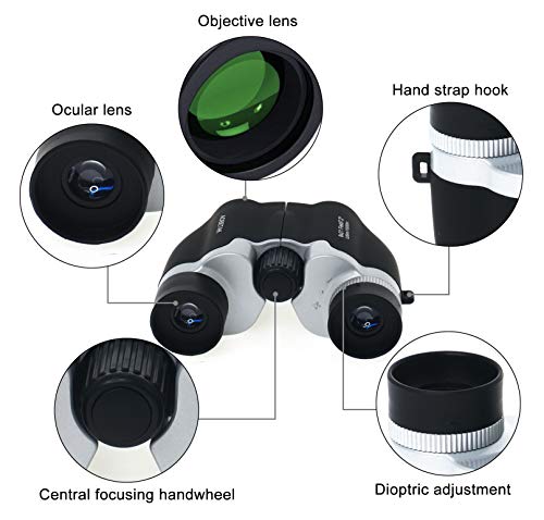 Compactos Prismaticos Pequeños y Potentes para Adultos y Niños, AOBETAK 8x21 HD Mini Autofocus Profesionales Binocular Vision Nocturna para Zoom Caza Safari Observación de Aves Concierto 126m/1000m