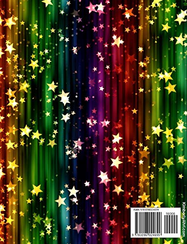 Composition Book Gold Star Covered Rainbow Wide Ruled (Rainbow Composition Books)