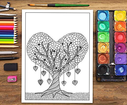 Con Amor: Libro De Colorear Para Adultos