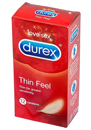 Condones finos «Thin Feel», de la marca Durex, pack de 12 unidades