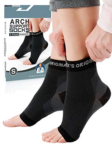 Conjunto de Calcetines para Fascitis Plantar con Soporte de Ultra-Compresión para los Tobillos de Dr. Frederick's Original - Soporte para Fascitis Plantar, Espolón Calcáneo, y Compresión de Tobillos