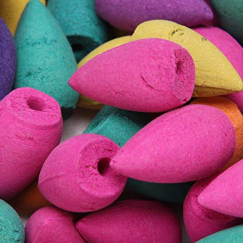 Conos de incienso aromáticos, 280PCS Palillos aromáticos naturales Conos Incienso de reflujo Perfume Incienso Sándalo Especias
