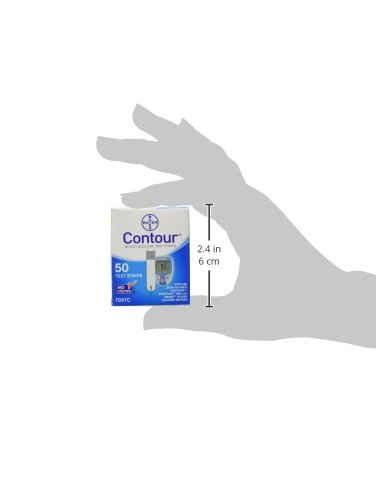 Contour Bayer Blood Glucose, 50 Test Strips