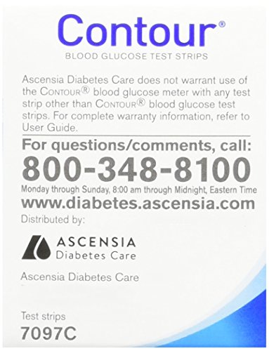 Contour Bayer Blood Glucose, 50 Test Strips