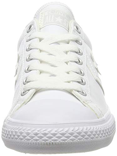 Converse Lifestyle Star Player Ev Ox, Zapatillas Unisex niño, Blanco (White/White/White 100), 38.5 EU