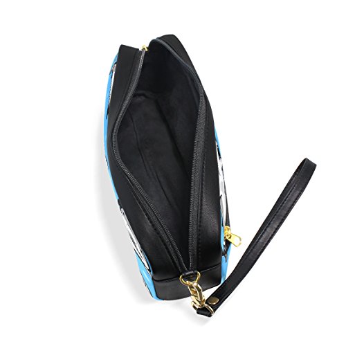 coosun gran tiburón blanco portátil piel sintética estuche escolar pluma bolsas papelería funda gran capacidad de maquillaje bolsa