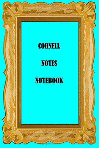 Cornell Notes Notebook: Cornell Notes Notebook cyan and Decorated | One of the rainbow or spectrum colors in addition to white and black | Decorated | ... | Great gift  | Daily note taking system.