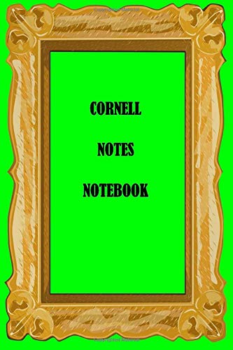 Cornell Notes Notebook: Cornell Notes Notebook green and Decorated | One of the rainbow or spectrum colors in addition to white and black | Decorated ... | Great gift  | Daily note taking system.