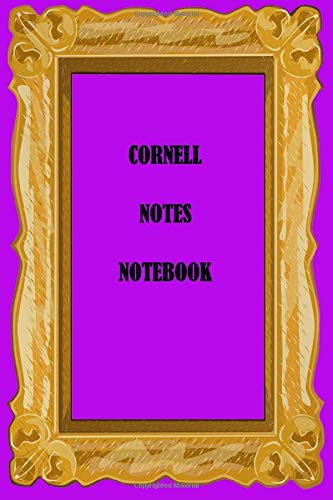 Cornell Notes Notebook: Cornell Notes Notebook violet and Decorated | One of the rainbow or spectrum colors in addition to white and black | Decorated ... | Great gift  | Daily note taking system.