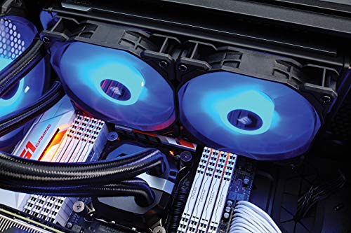 Corsair AF120, Air Series LED - Paquete de 3 Ventiladores de refrigeración silencioso de 120 mm, Color Azul