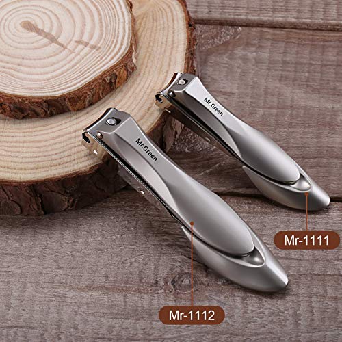 Cortador de uñas para Uñas Gruesas, Profesional con Colector, Acero Inoxidable de Grado Médico, fino y Duro.Juego de Cortauñas para Hombres y Mujeres