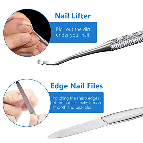 Cortaúñas para pies gruesas y encarnadas, cortadoras de uñas y podólogas profesionales para personas mayores con cuchillas de acero inoxidable quirúrgico superafiladas y pies suaves