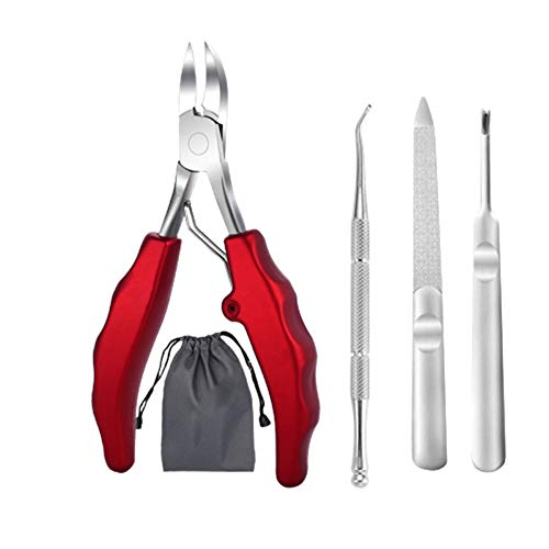 Cortaúñas para Uñas Gruesas Cortaúñas para Uñas Gruesas Encarnadas Uñas Duras Uñas Fuertes Tijeras Grandes,Kit De Cortaúñas para Uñas Y Uñas De Los Pies + Lima De Uñas Corta Las Uñas Encarnadas