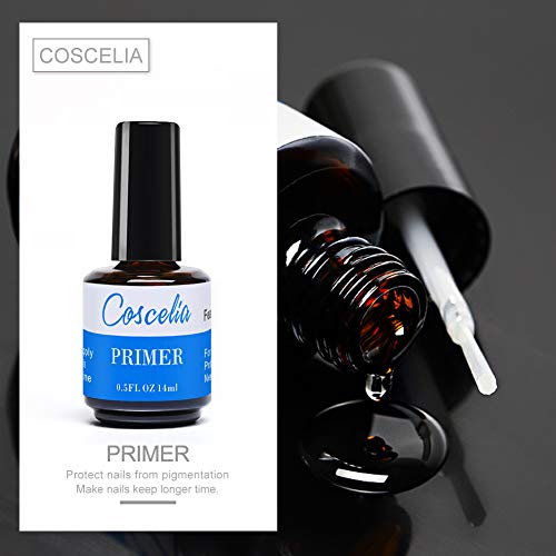 Coscelia Poly UV Gel Gel de Construccion para Uñas Kit Uñas de Gel con Lampara Gel Constructor Uñas UV Gel Kit Uñas Semipermanentes Kit Completo Profesional