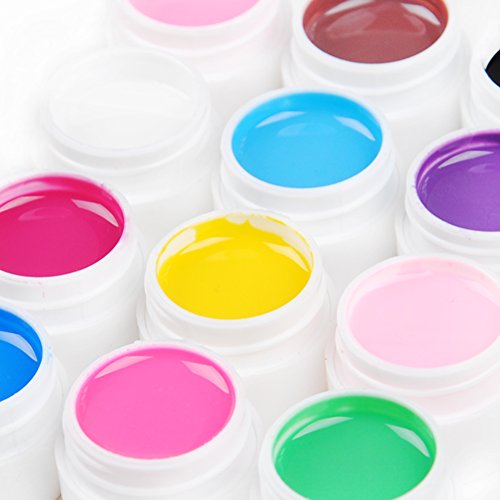 Coscelia Poly UV Gel Gel de Construccion para Uñas Kit Uñas de Gel con Lampara Gel Constructor Uñas UV Gel Kit Uñas Semipermanentes Kit Completo Profesional