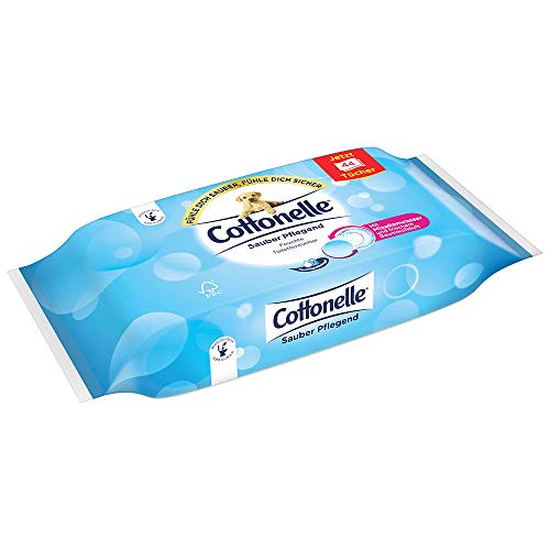 Cottonelle - Toallitas húmedas para baño (12 x 44 unidades, agua micelada y aroma de algodón)