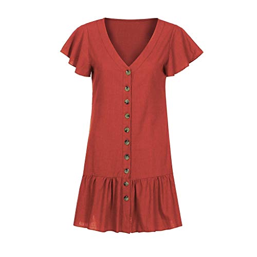 COZOCO Mujer Playa Largos Verano Vestido Boho Hendidura Falda Larga Casual Vestido Playeros(Marino,EU-42/CN-2XL)