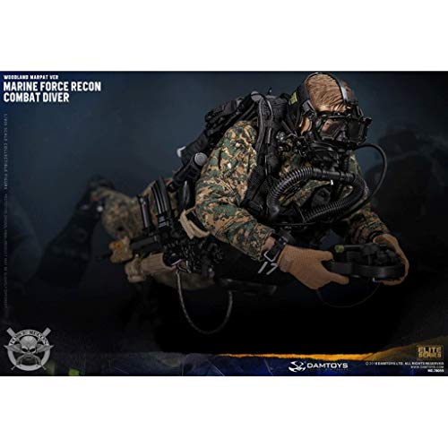 CQ 1/6 Ejército Escala figura de acción militar, 12 pulgadas MARINO Force Recon buceador del combate ARBOLADO MARPAT VER flexible macho soldado modelo de recogida de juguetes militares Set de Juegos m